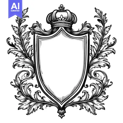 Popular premium asset: Ornate Shield with Crown and Flourishes