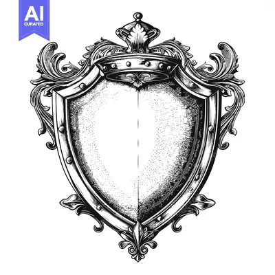 Popular premium asset: Ornate Shield Crest with a Crown and Flourishes