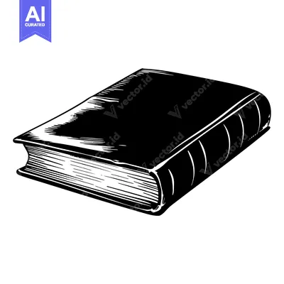 A Closed Book with a Black Cover and Visible Pages