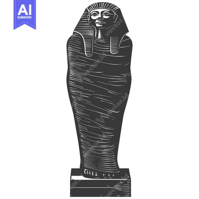 Popular premium asset: A Woodcut Illustration of an Ancient Egyptian Sarcophagus