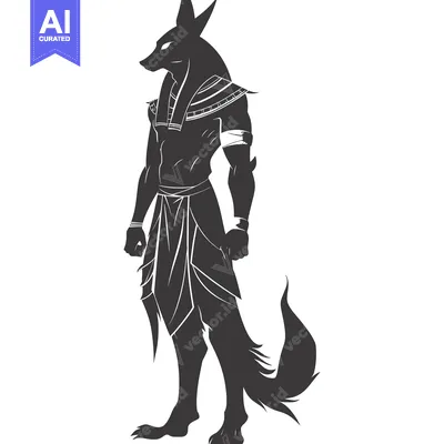 Popular premium asset: Anubis, the Egyptian God of the Dead, Standing in Silhouette