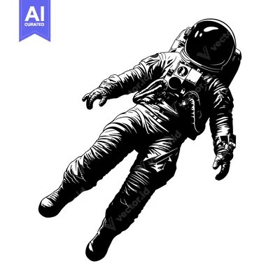 Aset premium populer: Astronaut in a Space Suit Floating in Space