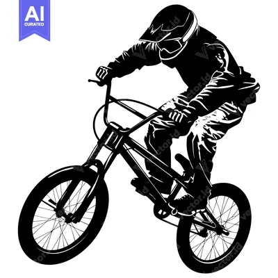 Popular premium asset: Silhouette of a BMX Rider in Mid-Air