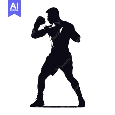 Popular premium asset: Silhouette of a Boxer in a Fighting Stance