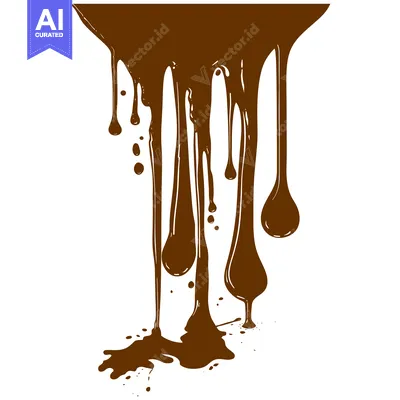 Aset premium populer: Delicious Chocolate Syrup Dripping Down Isolated on White Background.