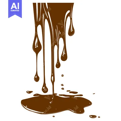 Popular premium asset: Chocolate Syrup Dripping and Splashing on White Background.