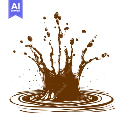 Aset premium populer: Chocolate Splash Explosion Liquid Droplets.