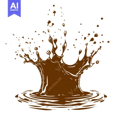 Premium design asset: Chocolate Splash Crown.