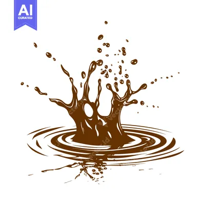 Aset premium populer: Chocolate Splash Liquid Droplet Explosion.