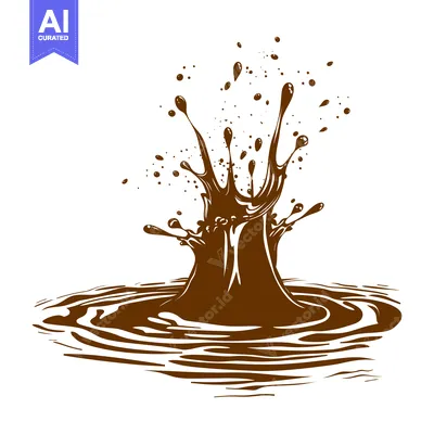 Aset premium populer: Chocolate Splash Explosion Liquid Droplets Motion.
