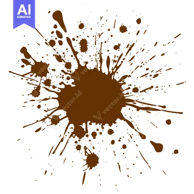 Popular premium asset: Brown Ink Splatter Abstract Design Element.