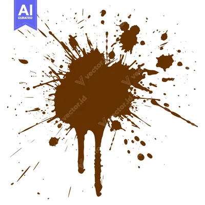 Premium design asset: Brown Mud Splatter Grunge Texture Background.