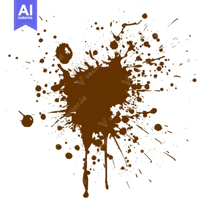 Popular premium asset: Brown Ink Splatter Abstract Design Element.