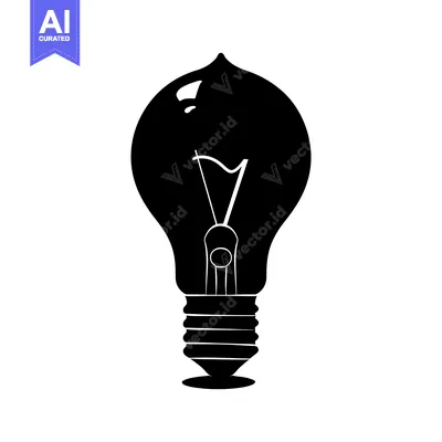Popular premium asset: Black and White Silhouette of a Light Bulb