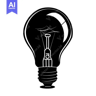 Popular premium asset: Black and White Illustration of a Light Bulb