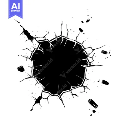 Popular premium asset: Bullet Hole in Cracked Surface with Scattered Bullets