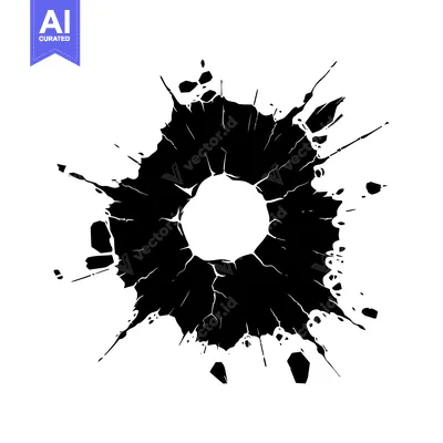 Popular premium asset: Black Ink Splotch with a Circular Hole in the Center
