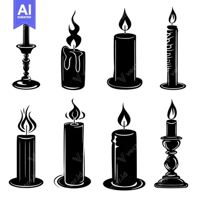 A Set of Candles in Various Styles, Including Candelabras