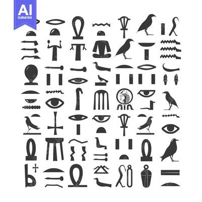 A Collection of Hieroglyphic Symbols for the Ancient Egyptian Language