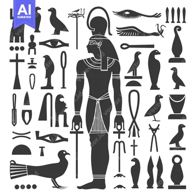 Popular premium asset: Egyptian Hieroglyphics and Symbols Set with a Pharaoh Figure
