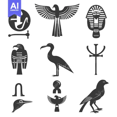 Aset premium populer: A Collection of Ancient Egyptian Symbols and Creatures
