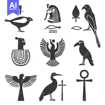 Aset premium populer: Collection of Ancient Egyptian Symbols and Creatures