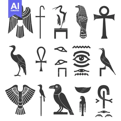 Popular premium asset: Set of Egyptian Hieroglyphs and Symbols Including Birds