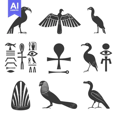 Popular premium asset: Collection of Ancient Egyptian Hieroglyphs and Bird Symbols