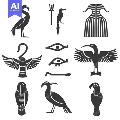Popular premium asset: A Set of Egyptian Hieroglyphs and Symbolic Images