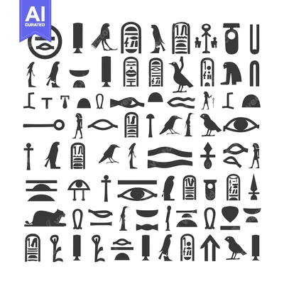 Aset premium populer: A Collection of Ancient Egyptian Hieroglyphs