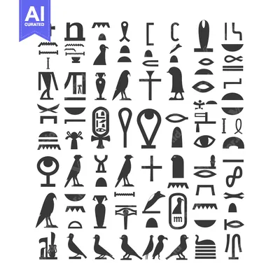 A Collection of Ancient Egyptian Hieroglyphs