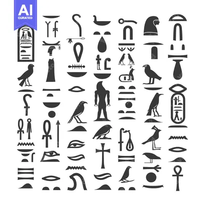Aset premium populer: A Collection of Ancient Egyptian Hieroglyphics