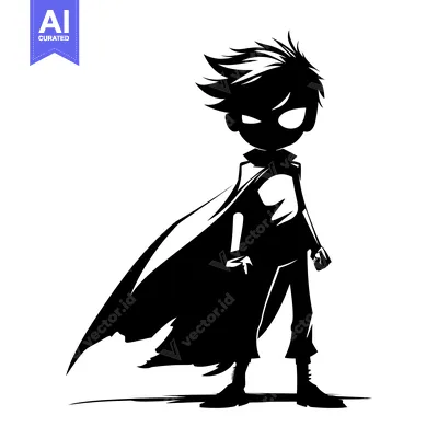 Popular premium asset: Silhouette of a Superhero with a Cape