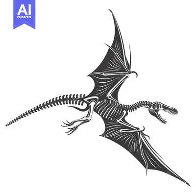 Popular premium asset: Skeleton of a Pterodactyl in Flight with Open Mouth