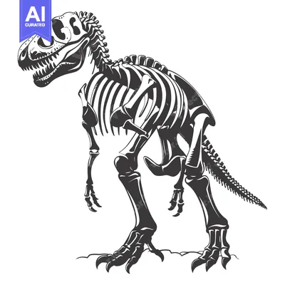 Skeletal Remains of a Standing Tyrannosaurus Rex