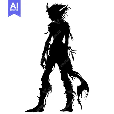 Popular premium asset: Silhouette of a Female Elf with Pointed Ears