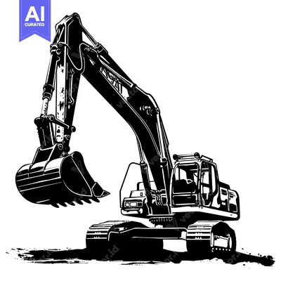 Popular premium asset: Excavator with Raised Arm and Bucket