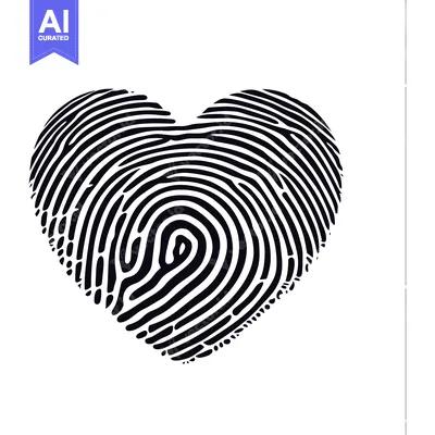 Aset premium populer: A Fingerprint Shaped Like a Heart