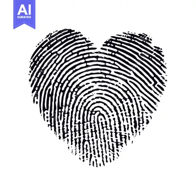 Aset premium populer: Fingerprint in the Shape of a Heart