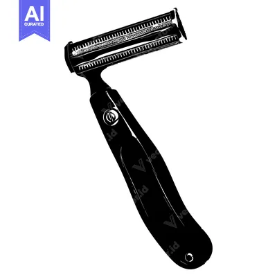 Aset premium populer: Black and White Silhouette of a Disposable Razor