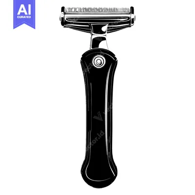 Black and White Illustration of a Kitchen Peeler
