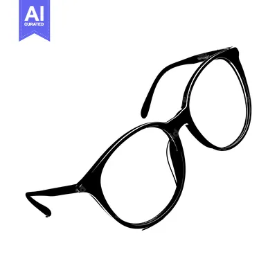 A Black and White Silhouette of a Pair of Eyeglasses