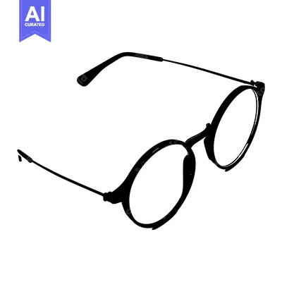 Popular premium asset: A Silhouette of Round-Framed Eyeglasses