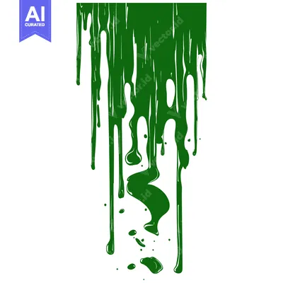 Aset premium populer: Green Dripping Dollar Sign Symbol.