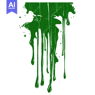 Popular premium asset: Green paint dripping down, abstract background, liquid art.