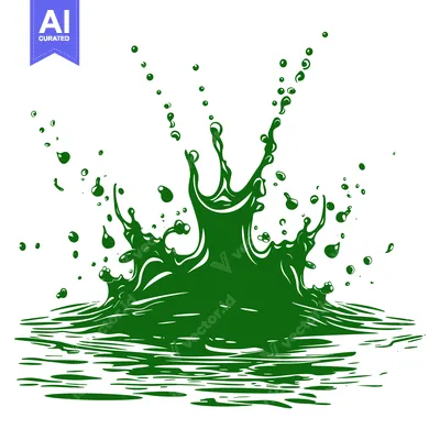 Aset premium populer: Green Liquid Splash Explosion.