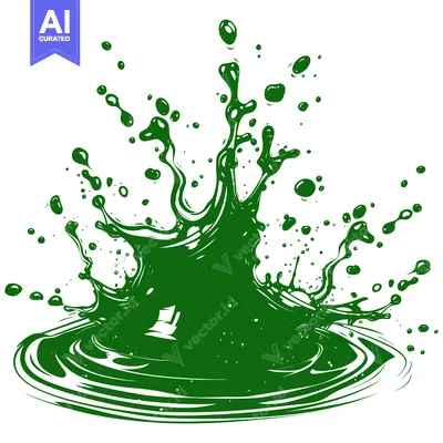 Aset premium populer: Vibrant Green Liquid Splash Explosion.
