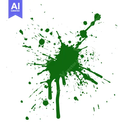 Popular premium asset: Green Ink Splatter Abstract Design Element.