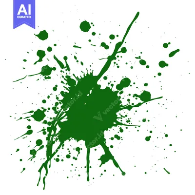 Popular premium asset: Green Ink Splatter Abstract Background Design Element.