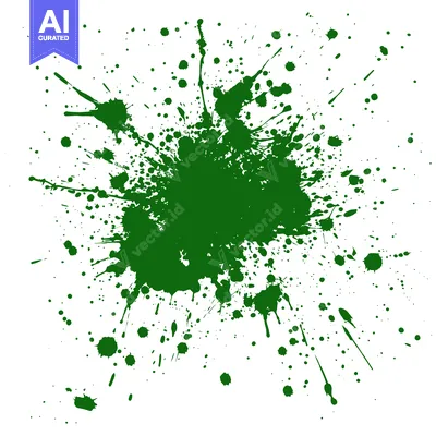 Premium design asset: Green Ink Splatter Abstract Background Design.